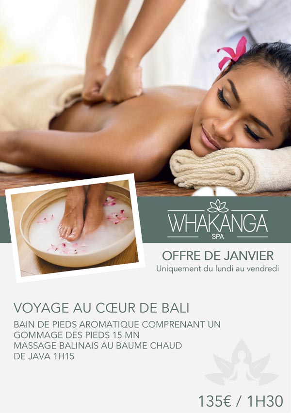 Massage offre Avril