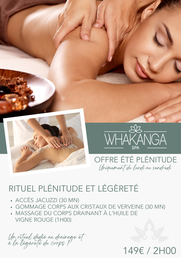 Offre Massage juillet et août